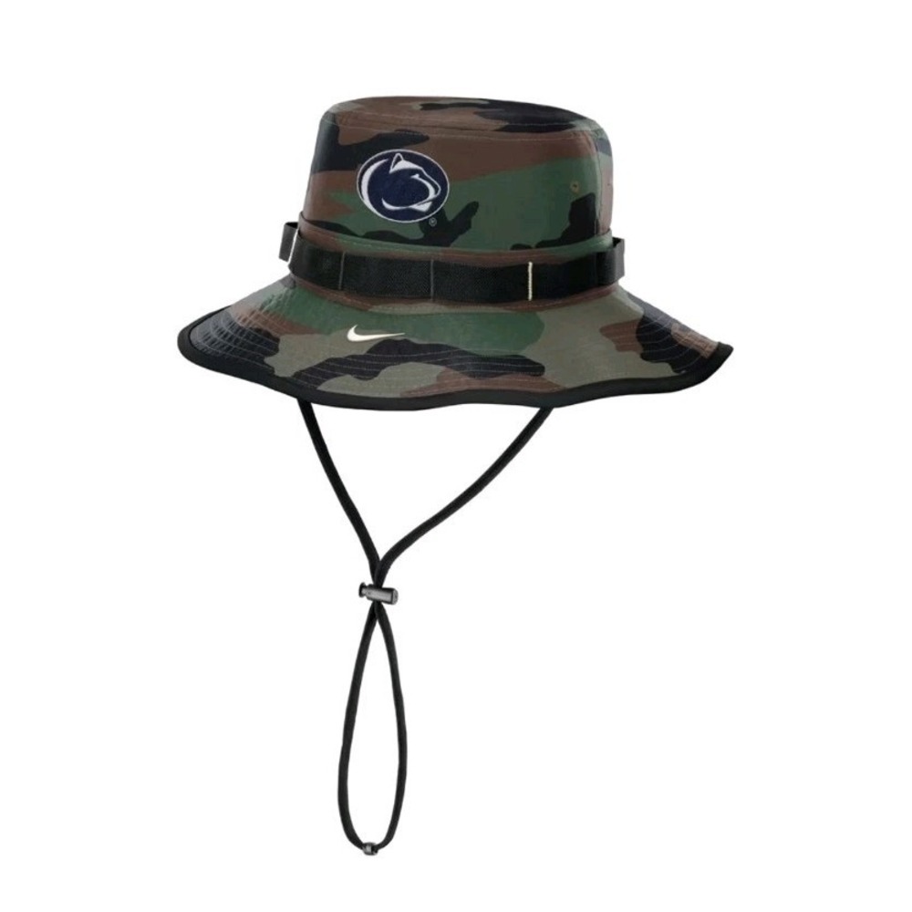 Nike Penn State Nittany Lions Military Appreciation Camo Boonie Bucket Hat M NWT - Picture 2 of 5